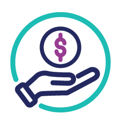 Savings support icon